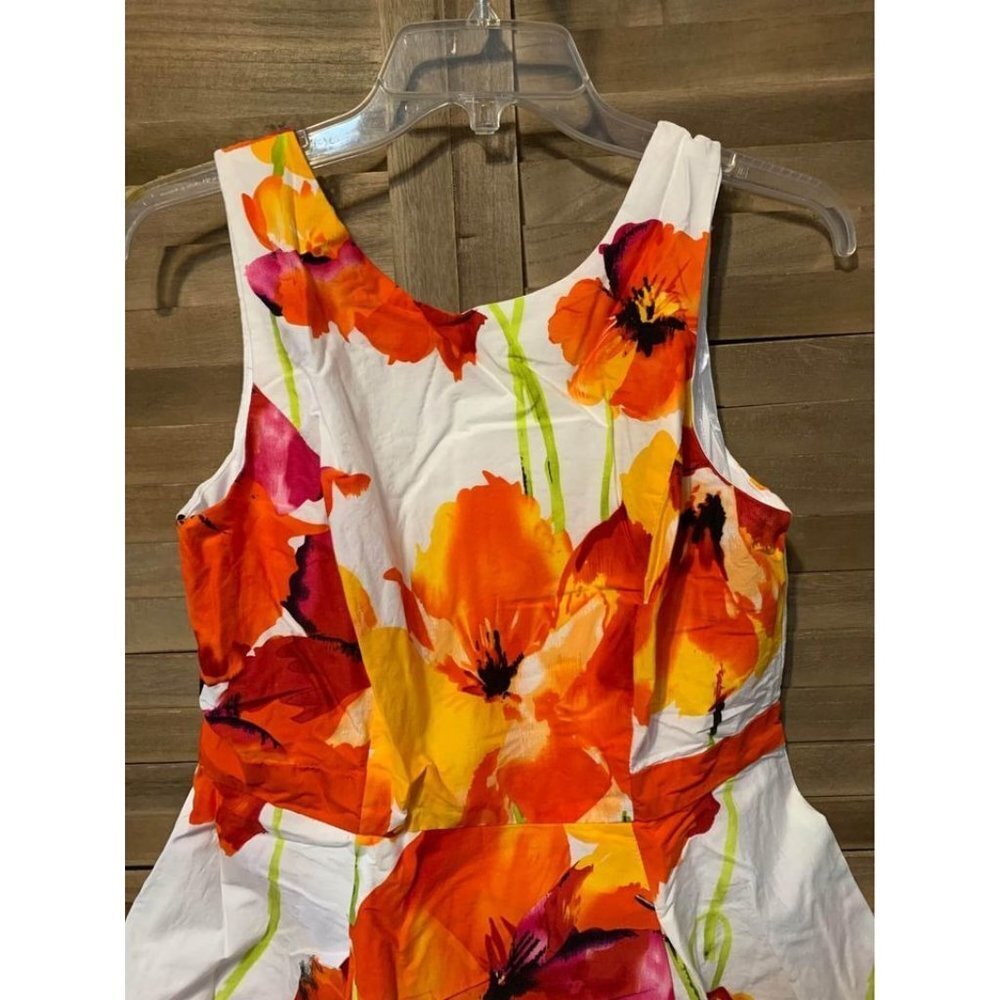 Studio One New York Floral Print Dress Womens Size 10P Petite